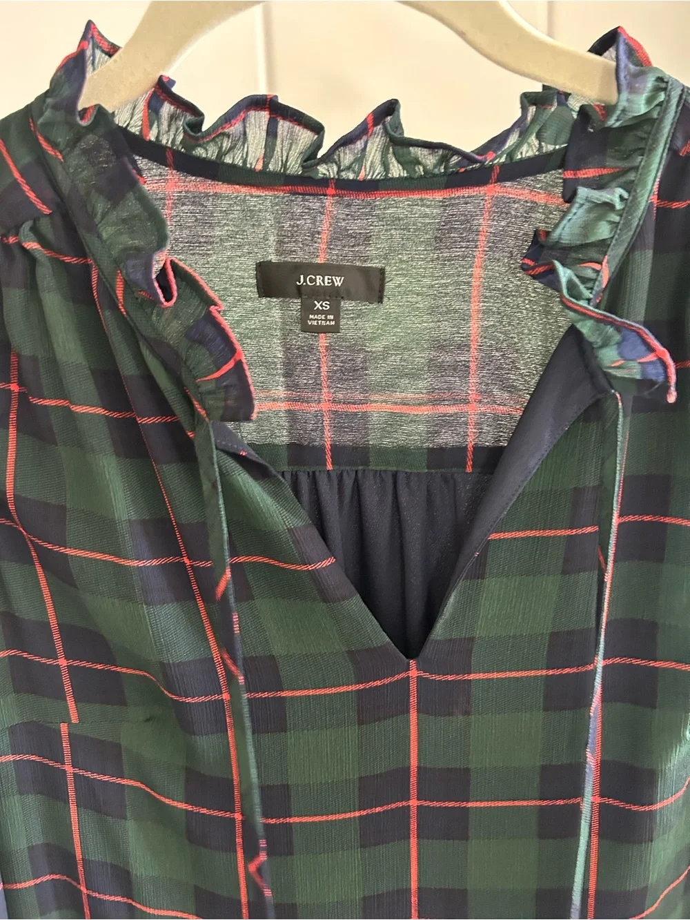 Jcrew plaid mini dress!